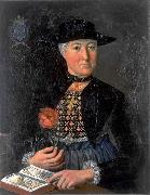 unknow artist Damenportrat Anna Maria Holzmann in Zuger Burgertracht France oil painting artist